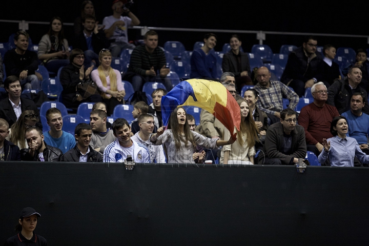 Moldova conduce cu 2-0 echipa Belarusului, după primul meci al zilei din Cupa Davis (GALERIE FOTO)