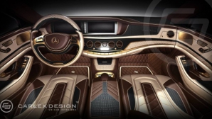 Lux desăvârşit în interiorul noului Mercedes S-Class! Carlex îl împrospătează cu aur şi piele de crocodil (FOTO)