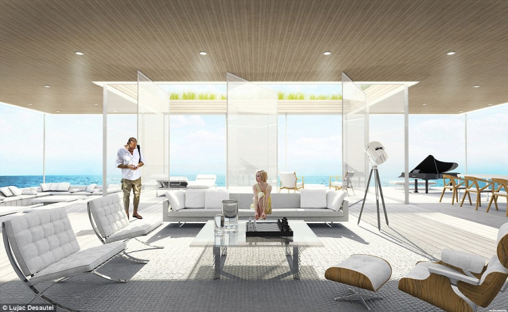 Un american a primit titlul de "Cel mai tânăr designer al anului" pentru conceptul iahtului din sticlă (FOTO)