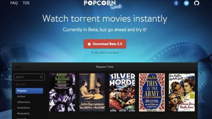 Popcorn Time – popularul player de filme piratate ajunge pe Android