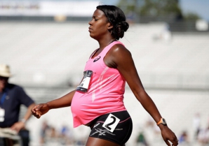 O atletă însărcinată în luna a opta a participat la o cursă de 800 de metri