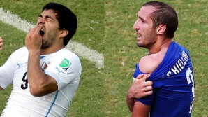 SUSPENDARE-RECORD! Cum a fost pedepsit Suarez pentru că l-a muşcat pe Chiellini