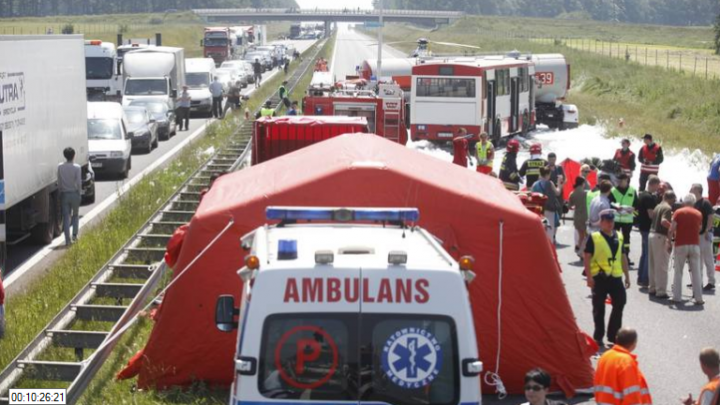 GRAV ACCIDENT rutier în Polonia: Şapte cetăţeni ucraineni au murit (FOTO)