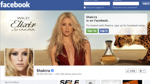 Shakira, cea mai populară pe reţeaua lui Zuckerberg