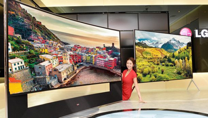 LG lansează televizorul 5K. E curbat şi are 105 inch
