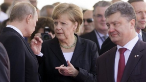 Putin va da ochii cu Poroşenko la Minsk. Oficialii europeni speră că liderii slavi vor cădea la pace  