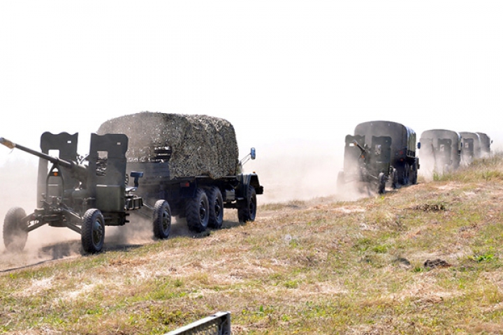 Foc şi pară la Bulboaca. Militarii Armatei Naţionale au testat artileria grea (FOTO/VIDEO)