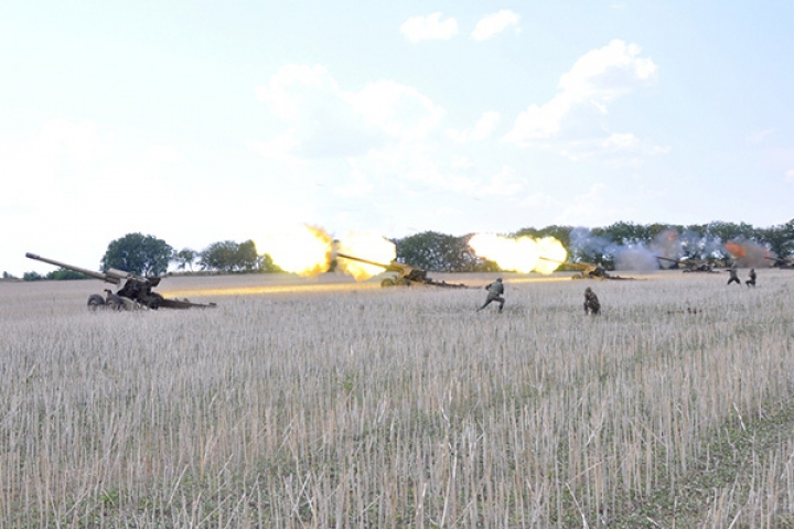 Foc şi pară la Bulboaca. Militarii Armatei Naţionale au testat artileria grea (FOTO/VIDEO)