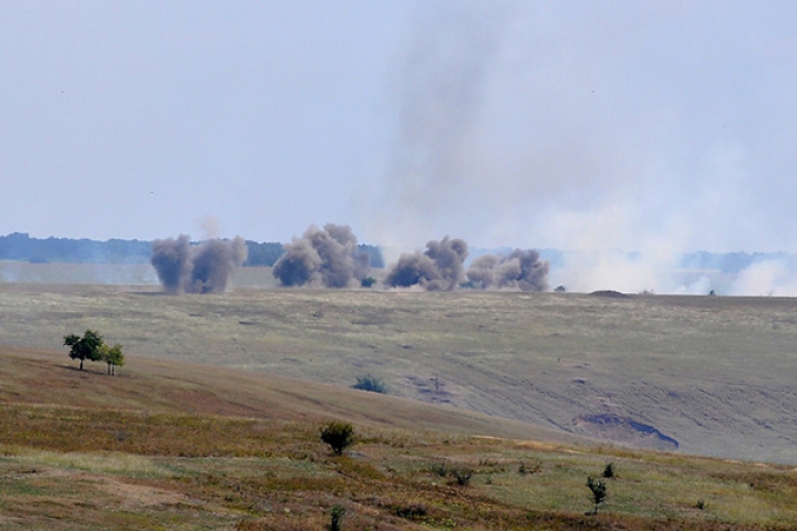 Foc şi pară la Bulboaca. Militarii Armatei Naţionale au testat artileria grea (FOTO/VIDEO)