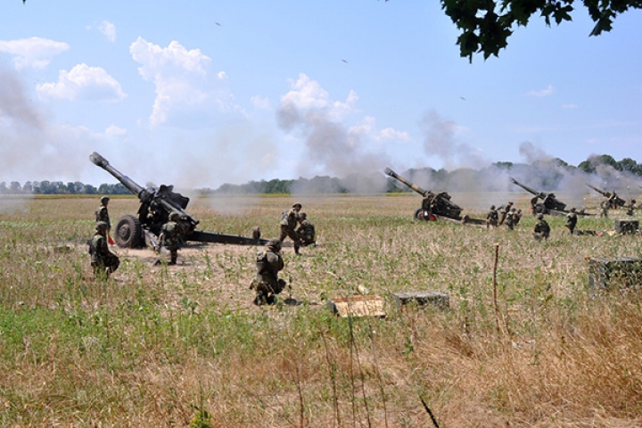 Foc şi pară la Bulboaca. Militarii Armatei Naţionale au testat artileria grea (FOTO/VIDEO)