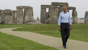 Barack Obama îşi face prieteni oriunde merge. Ce a făcut preşedintele american la monumentul Stonehenge
