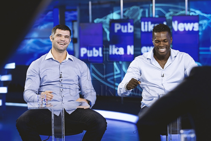 Apariție de marcă la Publika TV. Remy Bonjasky și Daniel Ghiță, doi dintre cei mai MARI luptători de K1 din istorie, invitați la Publika News