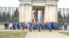 Un grup de tineri a lansat o reţea socială moldovenească în cadrul unui flash-mob (VIDEO)