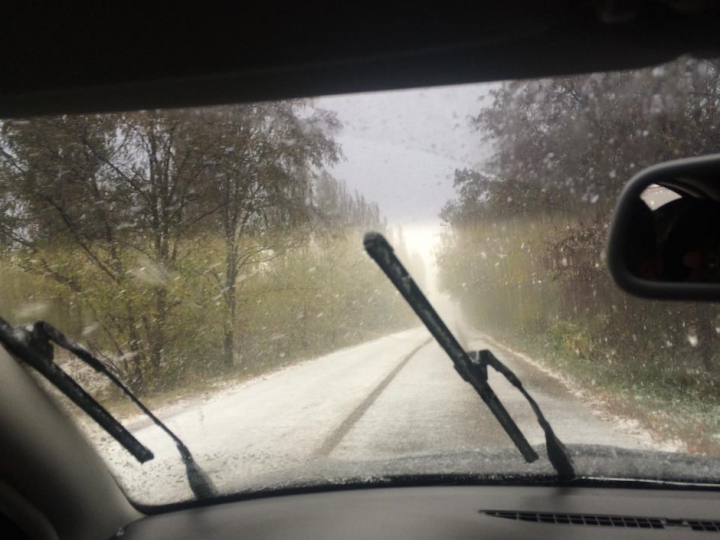 A nins peste Moldova! Primii fulgi au căzut în nordul ţării (FOTO/VIDEO)