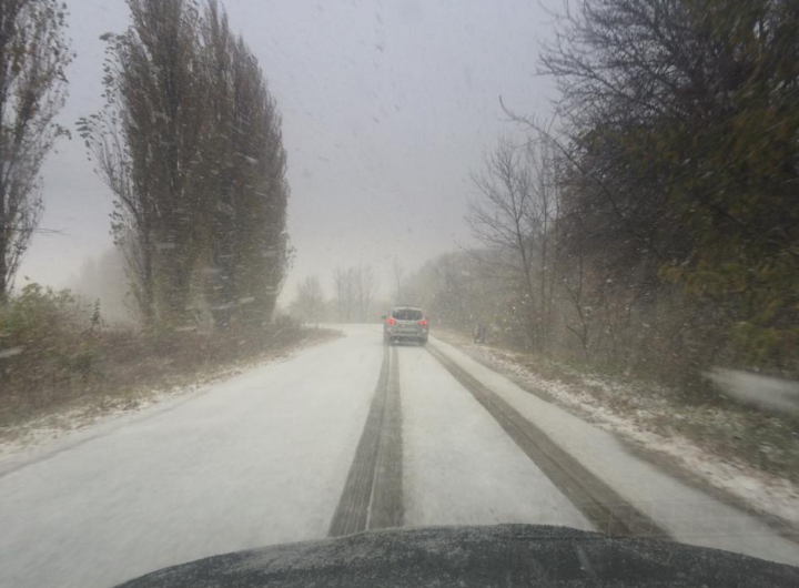 A nins peste Moldova! Primii fulgi au căzut în nordul ţării (FOTO/VIDEO)