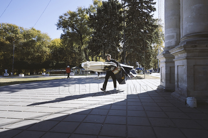 Pregătirile pentru sărbătorirea Hramului, pe ultima sută de metri. Serviciile municipale fac ultimele retuşări (GALERIE FOTO)