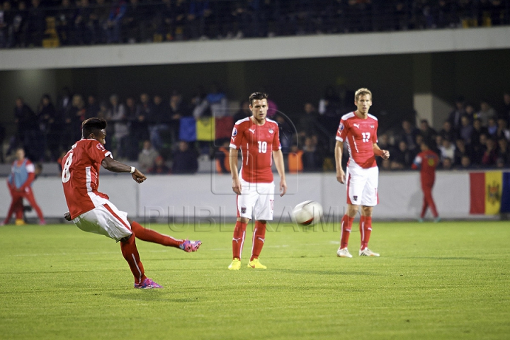 Moldova a pierdut meciul cu Austria din preliminariile Campionatului European din 2016, scor 1-2 (FOTO)