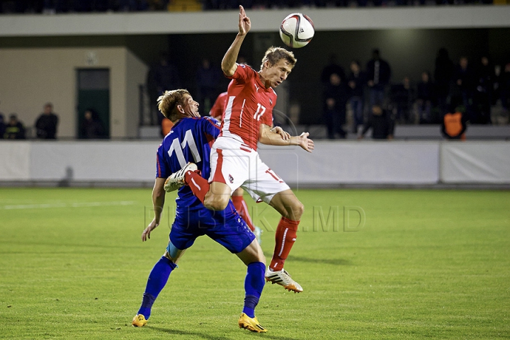 Moldova a pierdut meciul cu Austria din preliminariile Campionatului European din 2016, scor 1-2 (FOTO)