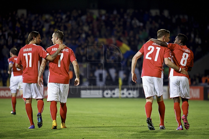 Moldova a pierdut meciul cu Austria din preliminariile Campionatului European din 2016, scor 1-2 (FOTO)