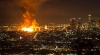 Incendiu devastator la Los Angeles! Peste 250 de pompieri s-au luptat cu flăcările