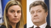 Şefa diplomaţiei UE, tete-a-tete cu preşedintele Ucrainei. Ce i-a promis Mogherini lui Poroşenko