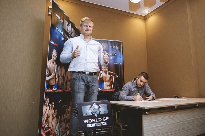 Tensiune în ajunul Galei KOK! Doi luptători, cât pe ce să se ia la pumni în timpul conferinţei de presă