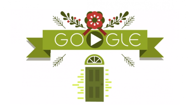 Google le urează utilizatorilor săi "Sărbători fericite!" printr-un logo special (VIDEO)