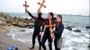 Catolicii şi ortodocşii pe stil nou au sărbătorit Botezul Domnului Iisus în Iordan (VIDEO)
