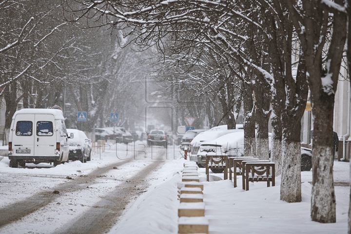 FOTOGRAFII IMPRESIONANTE cu zăpada care a acoperit capitala în ajun de Crăciun