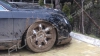 INCREDIBIL! Cum a fost distrusă o limuzină de lux într-o pădure din marginea Chişinăului