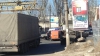 Accident în capitală: Un camion a avariat o maşină a încasatorilor (FOTO)