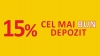 Cel mai bun depozit al anului 2015 - 15% anual!