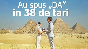 IMPRESIONANT! Povestea de iubire a unui cuplu care s-a CĂSĂTORIT în 38 de țări 