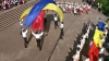 Dansul dedicat tricolorului, organizat de studenţii Colegiului Naţional de Coreografie (VIDEO)