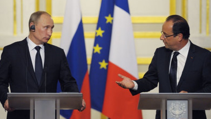 Hollande îi cere lui Putin să avanseze în aplicarea acordurilor de pace de la Minsk