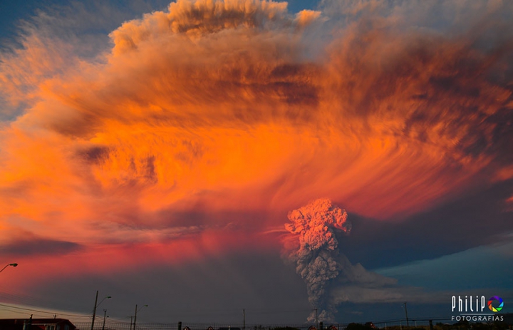 "Armageddon-ul" din Chile a motivat mii de oameni să posteze pe Internet imagini SPECTACULOASE