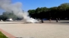 ALERTĂ ŞI FUM DENS! O maşină a fost cuprinsă de flăcări la Donduşeni (VIDEO)