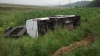 ACCIDENT GRAV la  Fălești. Un microbuz s-a răsturnat, iar şoferul a murit (FOTO)