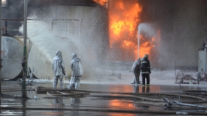 Pare de NEOPRIT! Incendiul la rafinăria de lângă Kiev a reizbucnit