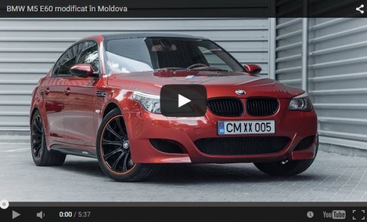 REPORTAJ AUTOSTRADA: Cum arată un BMW M5 E60 modificat în Moldova (VIDEO)