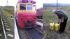 Afaceri murdare. Ce au aruncat doi mecanici din trenul "Ungheni - Bălți" (VIDEO)