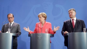 Merkel, Hollande şi Putin vor summit pentru Ucraina. Ce au stabilit oficialii