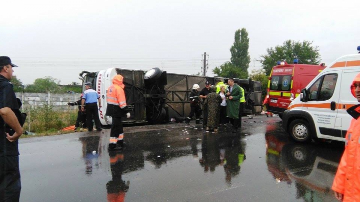 PRIMELE IMAGINI de la accidentul de lângă Brăila în care au murit patru moldoveni (FOTO/VIDEO) 