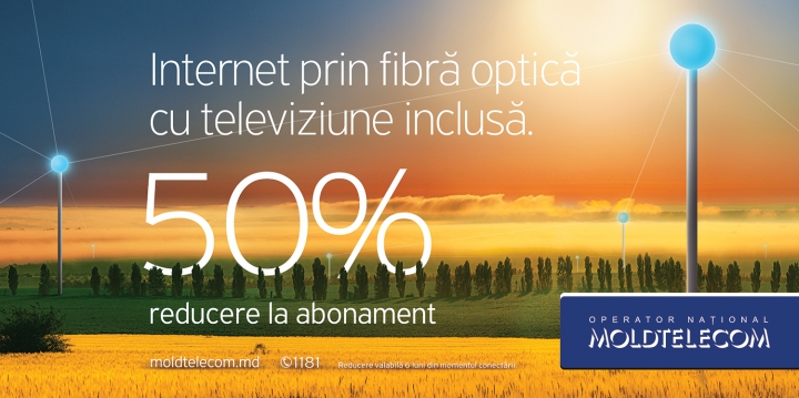 Conectaţi-vă la reţeaua viitorului cu o reducere de 50%