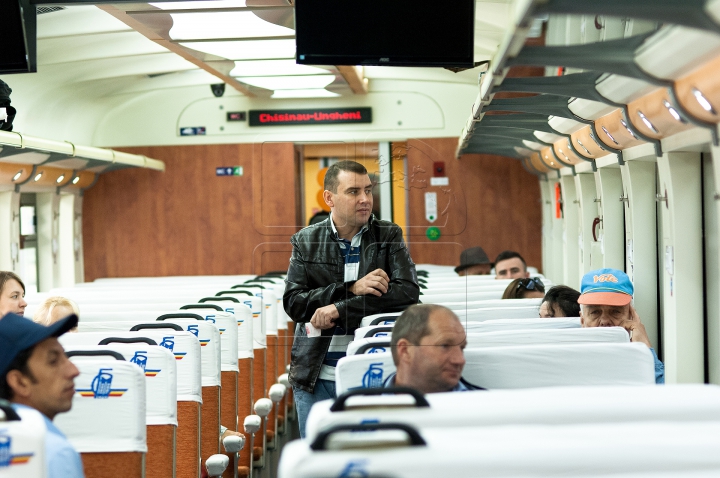 Tren modern pe linia Chișinău-Ungheni. Ce spun pasagerii şi care sunt planurile autorităţilor (FOTOREPORT)