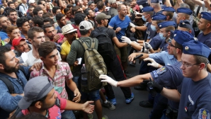 DISPERARE în Ungaria. Imigranții merg pe jos către granița cu Austria