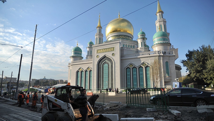 Una dintre cele mai mari moschei din lume, inaugurată la Moscova de Putin şi Erdogan