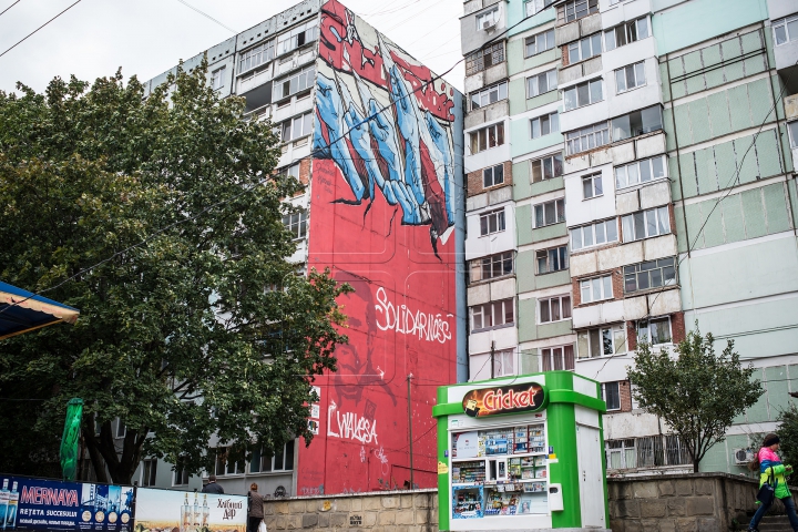 Cele mai mari desene din Chişinău! Cum arată picturile gigantice pe care n-ai cum să nu le observi (FOTO)