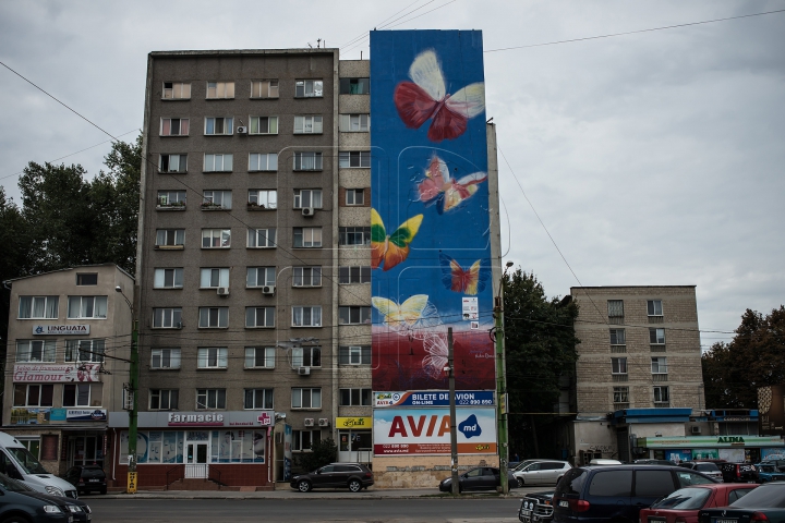 Cele mai mari desene din Chişinău! Cum arată picturile gigantice pe care n-ai cum să nu le observi (FOTO)