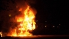 ALERTĂ la Făleşti! Un camion încărcat cu materiale de construcție a luat foc în mers (VIDEO)